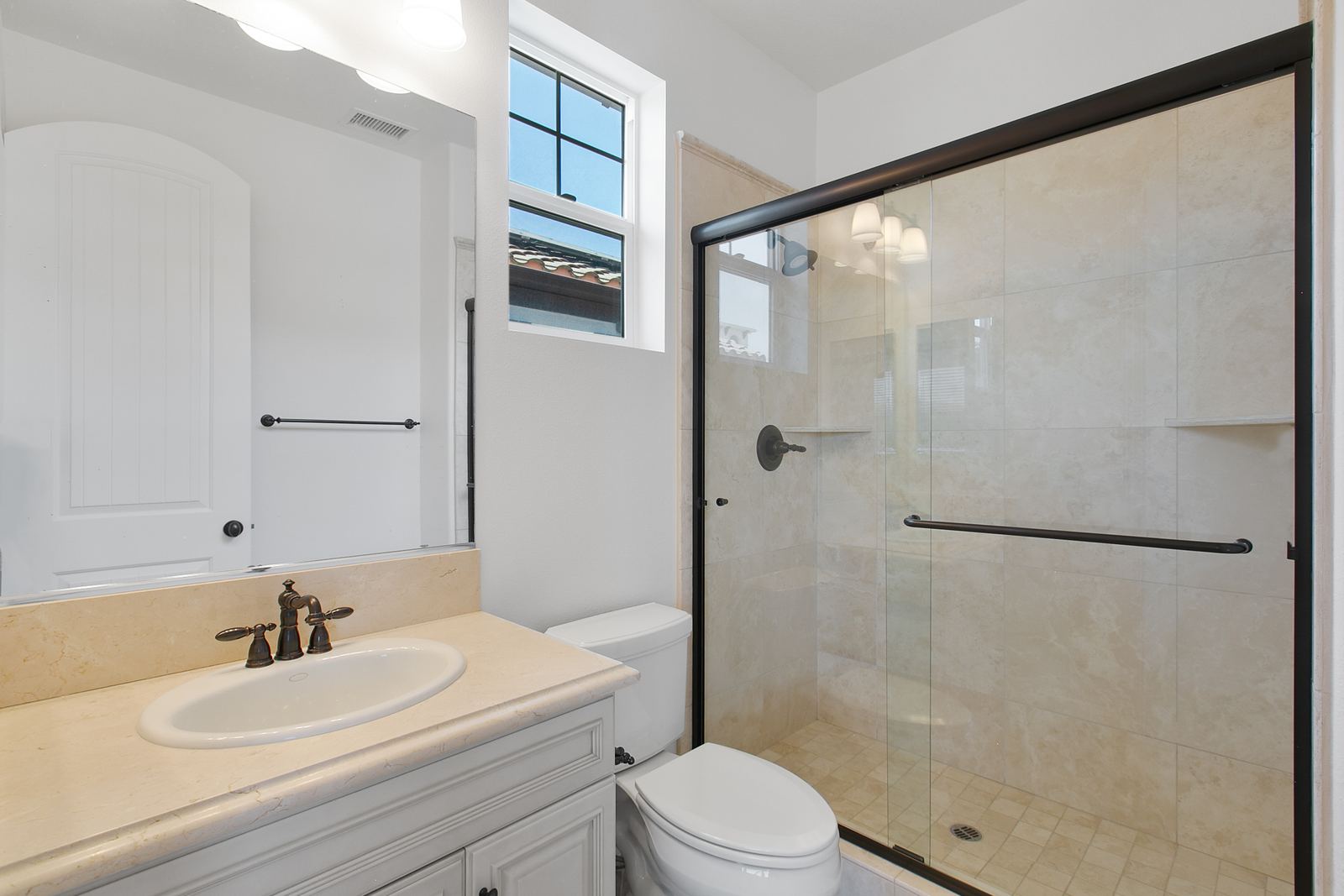 Travertine shower, River Run Kitchen Remodeling