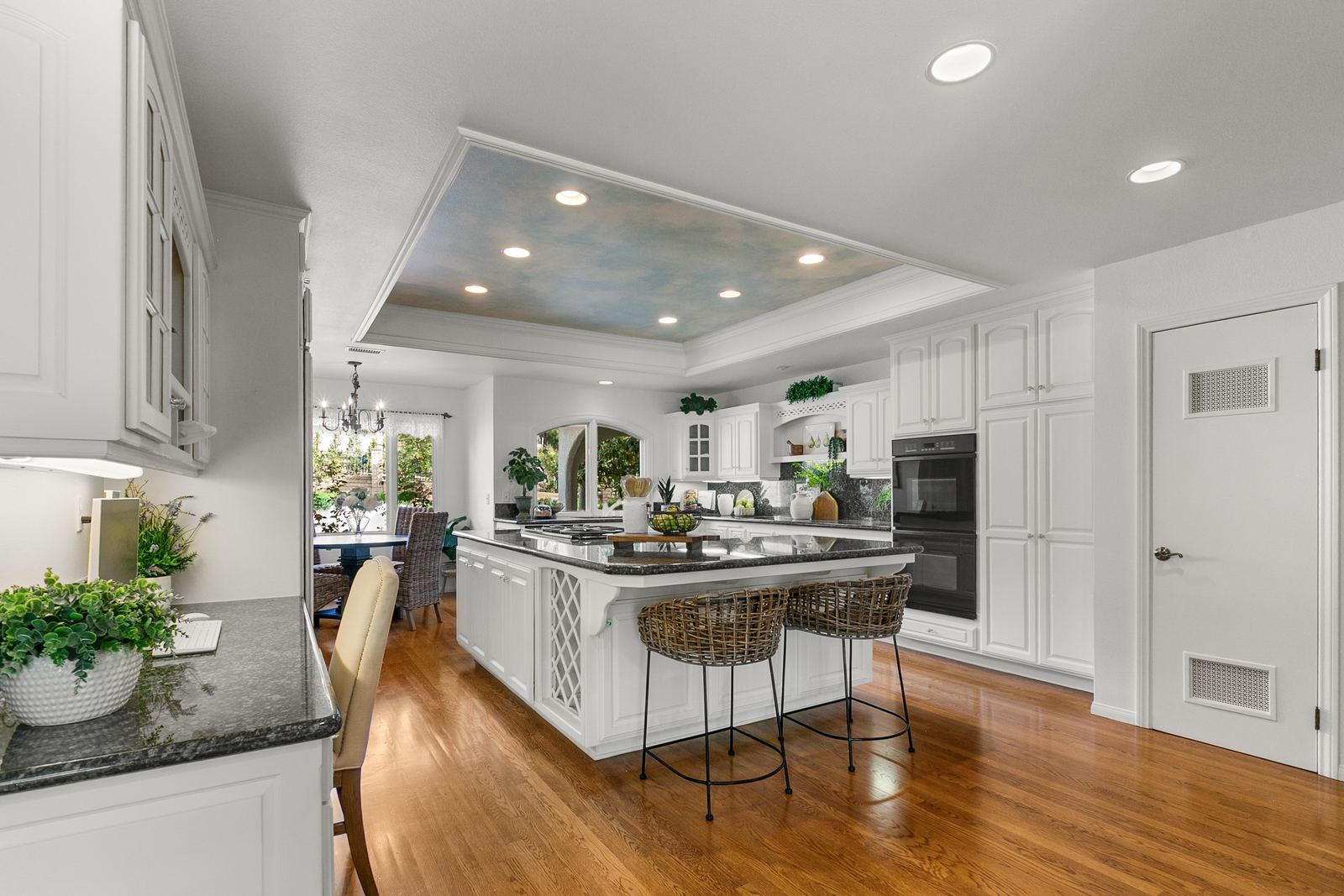 White island, tray ceiling, River Run Kitchen Remodeling